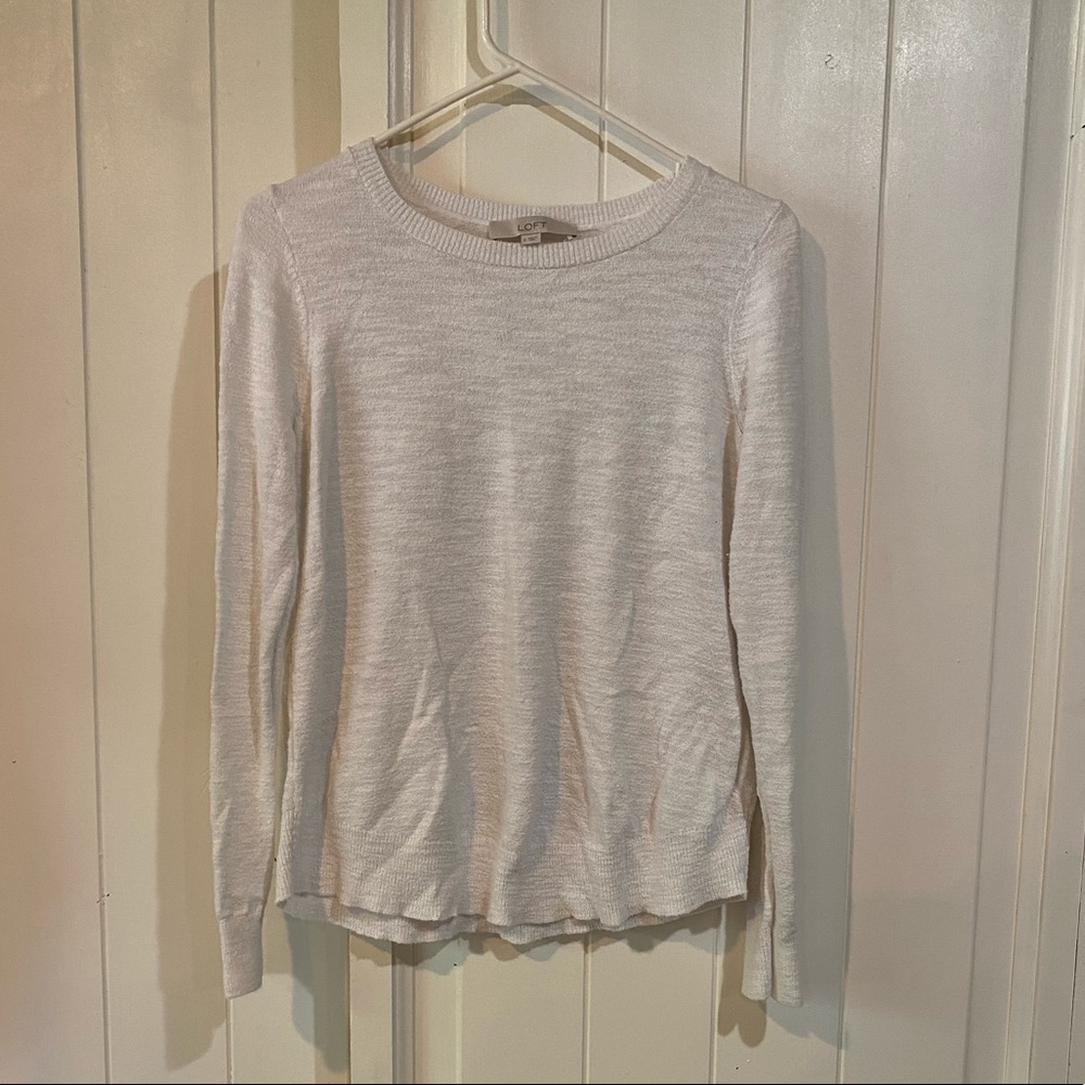 Loft Women’s White Long Sleeve Shirt